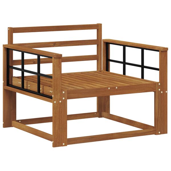 vidaXL Ulkotilan keskisohva Tihe&auml; akasiapuu Luonnollinen