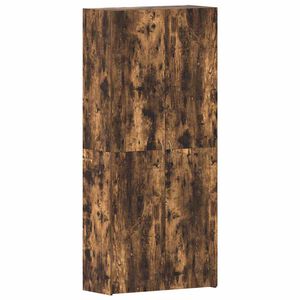 vidaXL Kenk&auml;kaappi ovella Moniv&auml;rinen 80 x 35.5 x 180 cm Tekninen puu