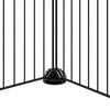 vidaXL 44-paneelinen lemmikkih&auml;kki ovella musta 35x35 cm ter&auml;s