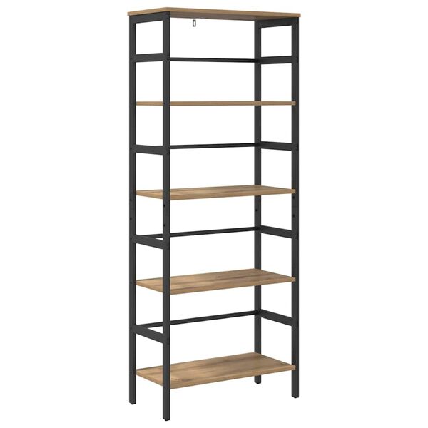 vidaXL Kirjahylly Artisan tammi 60 x 29,5 x 149 cm Tekninen puu