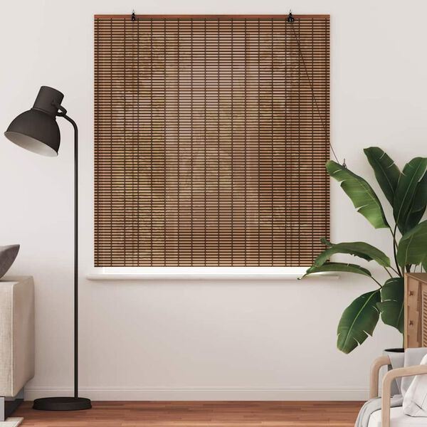 vidaXL Rullaverho verhoilla Ruskea 150 x 160 cm Bambu
