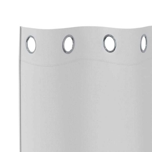 vidaXL Pimentävä verho renkailla 2 pcs Vaalea harmaa 225 x 140 cm