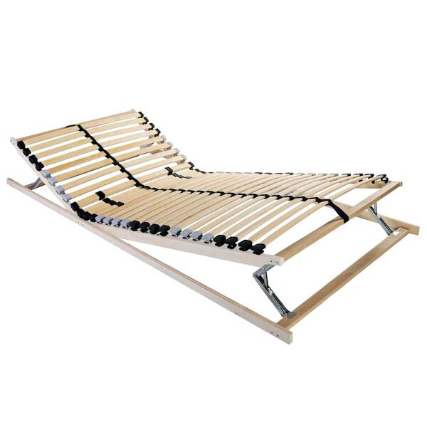 vidaXL Sälepohja Ruskea 4FT Small Double Kiinteä pyökki