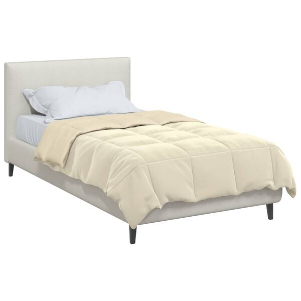 vidaXL Talvityyny Quiltottu Kerma 155 x 200 cm Mikrokuitu