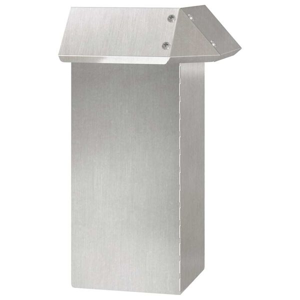 vidaXL Etanaaita Hopea 13,5 x 13,5 x 25 cm Ruostumaton ter&auml;s