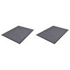 vidaXL PVC Ovimatot 2 kpl harmaa 90x60 cm