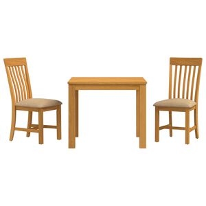 vidaXL Ruokailuryhm&auml; 3 kpl Beige M&auml;ntypuu