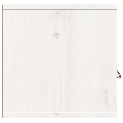 vidaXL Seinäkaappi valkoinen 80x30x30 cm täysi mänty