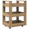 vidaXL Keitti&ouml;vaunu Artisan tammi 60 x 45 x 80 cm Tekninen puu