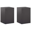 vidaXL Kasviteline 2 pcs Musta 40 x 40 x 60 cm Ter&auml;s