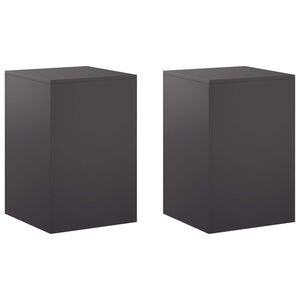 vidaXL Kasviteline 2 pcs Musta 40 x 40 x 60 cm Ter&auml;s