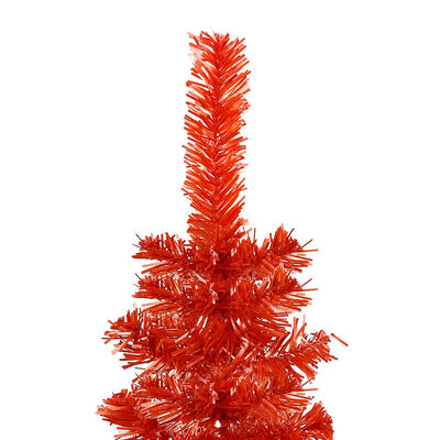vidaXL Ohut joulukuusi punainen 150 cm