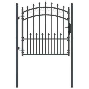 vidaXL Aitausportti piikeill&auml; EMMEN 104 x 97 cm Jauhemaalattu ter&auml;s
