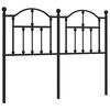 vidaXL Metallinen vaihtop&auml;&auml;ty musta 120 cm