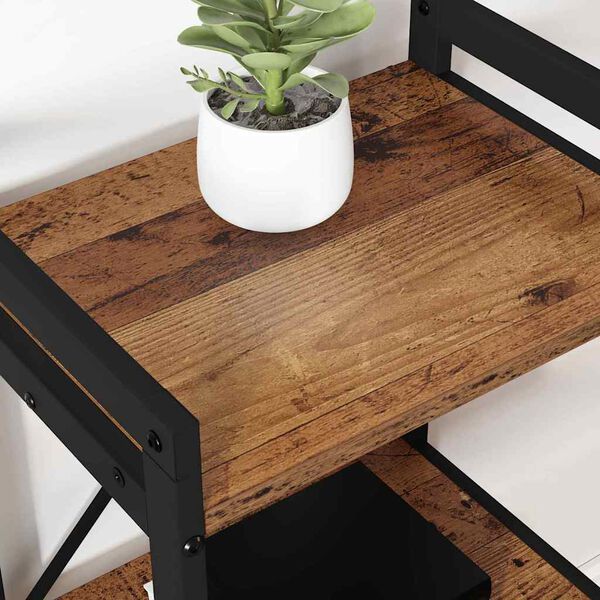 vidaXL Kirjahylly Vanha puu 60 x 30 x 85 cm Tekninen puu