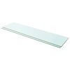 vidaXL Hyllyt 2 kpl kirkas lasi 100x25 cm