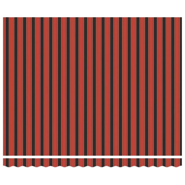 vidaXL Vetoutuva markiisi Oranssi ja Musta 400 &times; 300 cm