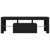 vidaXL TV-taso LED-valoilla musta 120x35x40 cm
