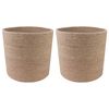 vidaXL Kasviruukku Setti 2 pcs Luonnollinen &Oslash; 21 x 21 cm