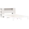 vidaXL Sängynpääty säilytystilalla valkoinen 120 cm täysi mänty