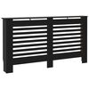 vidaXL L&auml;mp&ouml;patterin suoja musta 152x19x81,5 cm MDF