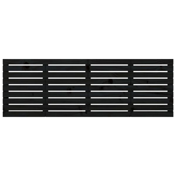 vidaXL S&auml;ngynp&auml;&auml;ty sein&auml;lle musta 186x3x63 cm t&auml;ysi m&auml;nty