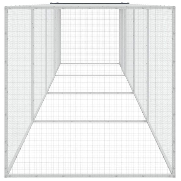 vidaXL Kanah&auml;kki katolla antrasiitti 403x98x90 cm galvanoitu ter&auml;s