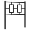 vidaXL Metallinen vaihdettava s&auml;ngynp&auml;&auml;ty musta 75 cm