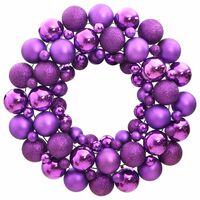 vidaXL Jouluseppele violetti 45 cm polystyreeni