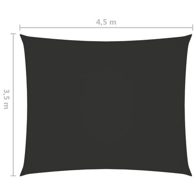 vidaXL Aurinkopurje Oxford-kangas suorakaide 3,5x4,5 m antrasiitti