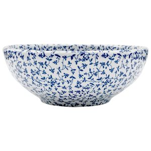 vidaXL Pesuallas ty&ouml;tasolle sinivalkoinen py&ouml;re&auml; &Phi;41x14 cm keraaminen