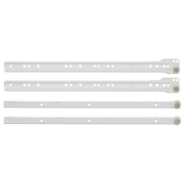 vidaXL Laatikkosanka 2 pcs Valkoinen 400 mm Ter&auml;s