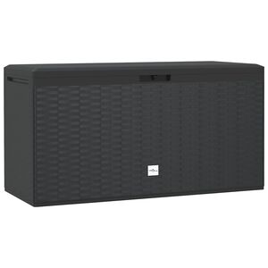 vidaXL Puutarhan varastoarkku antrasiitti 114x47x60 cm