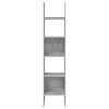 vidaXL Kirjahylly betoninharmaa 40x35x180 cm tekninen puu