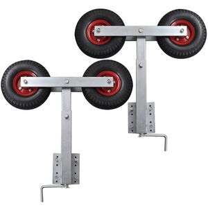 vidaXL Venetrailerin tuplarengas keulantukisarja 2 kpl 59 - 84 cm