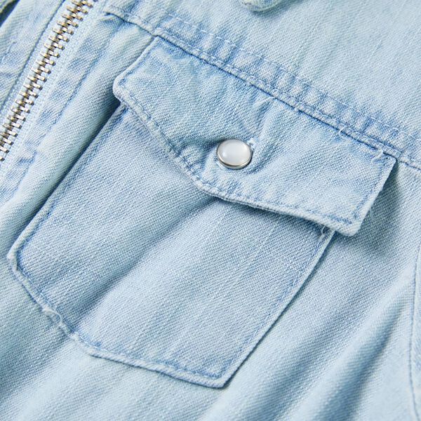 Lasten lyhythihainen haalariasu pehmeä sininen 104