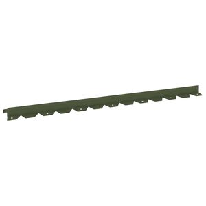 vidaXL Nurmireunus 10 kpl 102 x 4 x 4 cm Ter&auml;s Oliivinvihre&auml;