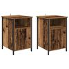 vidaXL Y&ouml;p&ouml;yt&auml;kaappi 2 pcs Vanha puu 40 x 42 x 60 cm Tekninen puu