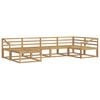 vidaXL Ulkosohvakokoelma 6 pcs valkoinen 325 x 166,5 x 73 cm