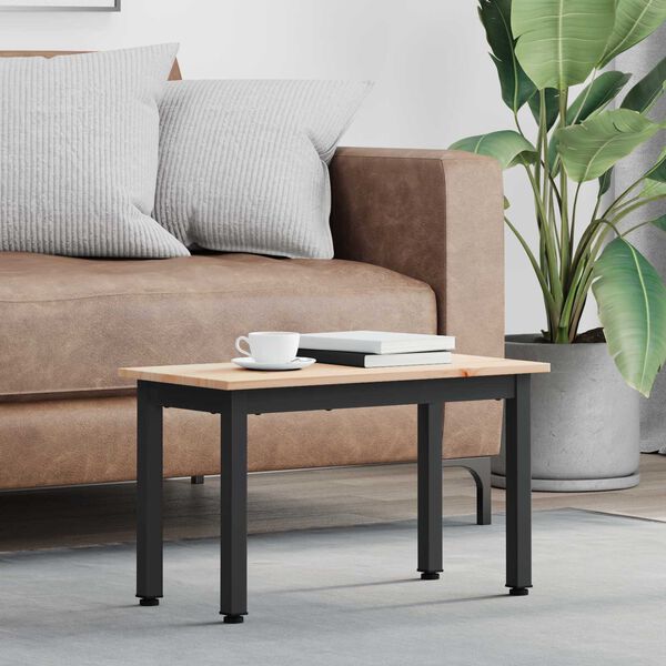 vidaXL Sohvap&ouml;yt&auml; Luonnollinen 60 x 30 x 36 cm Massiivinen m&auml;nty