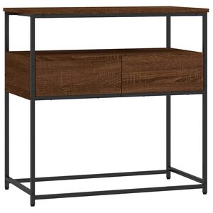 vidaXL Konsolip&ouml;yt&auml; ruskea tammi 75x40x75 cm tekninen puu