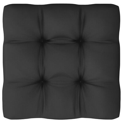 vidaXL 13-osainen Puutarhasohvasarja tyynyillä musta täysi mänty