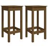 vidaXL Baarituolit 2 kpl hunajanruskea 40x40x78 cm t&auml;ysi m&auml;nty
