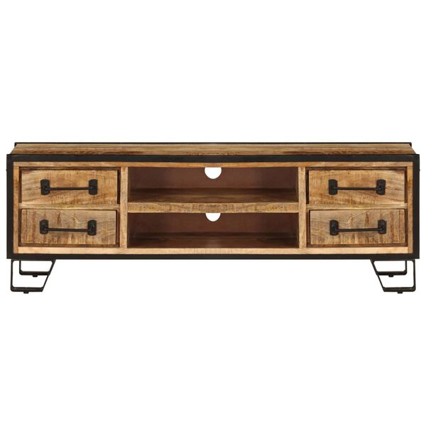 vidaXL TV-kaappi laatikoilla 120x30x40 cm kiinte&auml; mangopuu