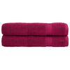 vidaXL Premium Pyyhkeet SOLUND 2 kpl punainen 100x200 cm 600 gsm