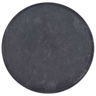 vidaXL Pöytälevy musta Ø60x2,5 cm marmori