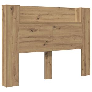 vidaXL P&auml;&auml;tykaappi LED:ll&auml; Artisan Tammi Tekninen puu