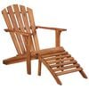 vidaXL Adirondack-puutarhatuoli jalkatuella akaasiapuu