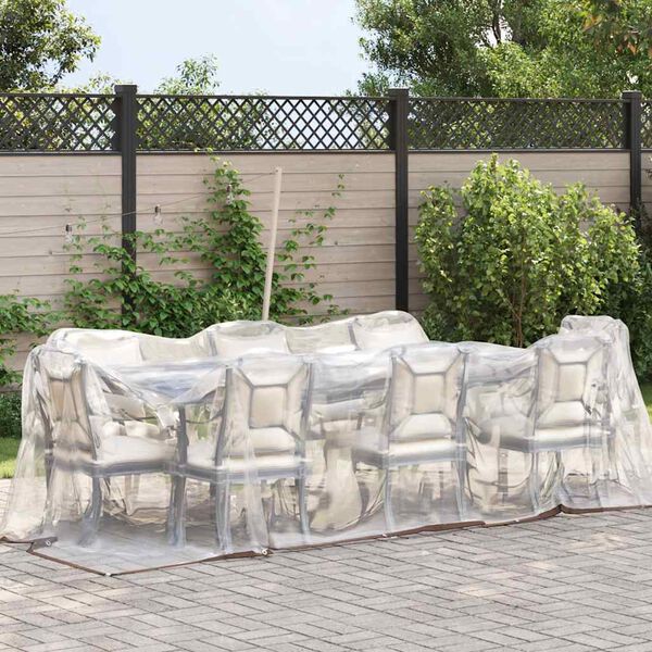 vidaXL kirkas suojapeite silmukoilla 2x4 m polyeteeni