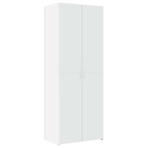 vidaXL Kaappi valkoinen 70x42,5x185 cm tekninen puu